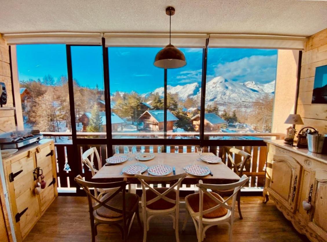 La Joue Du Loup, Aux Pieds Des Pistes Et Vue Sur Montagnes Apartment Exterior foto